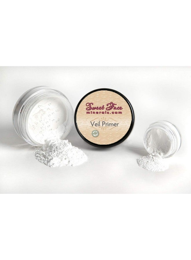 Sweet Face Minerals Veil Primer Powder Oil Control Illuminating Mineral Makeup Bare Skin Setting Concealer (20 Gram Sifter Jar) - Image 2