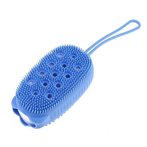 AG E-Com Silicone Bubble Bath Brush Quick Foaming Scrubbing Brushes Soft Rubbing Massage Bubble Body Cleaner for Shower Bathroom - Image 1