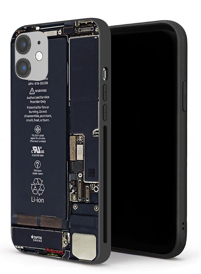 Tolwak Apple iPhone 12 mini Protective Case Phone Circuit Pattern - Image 1