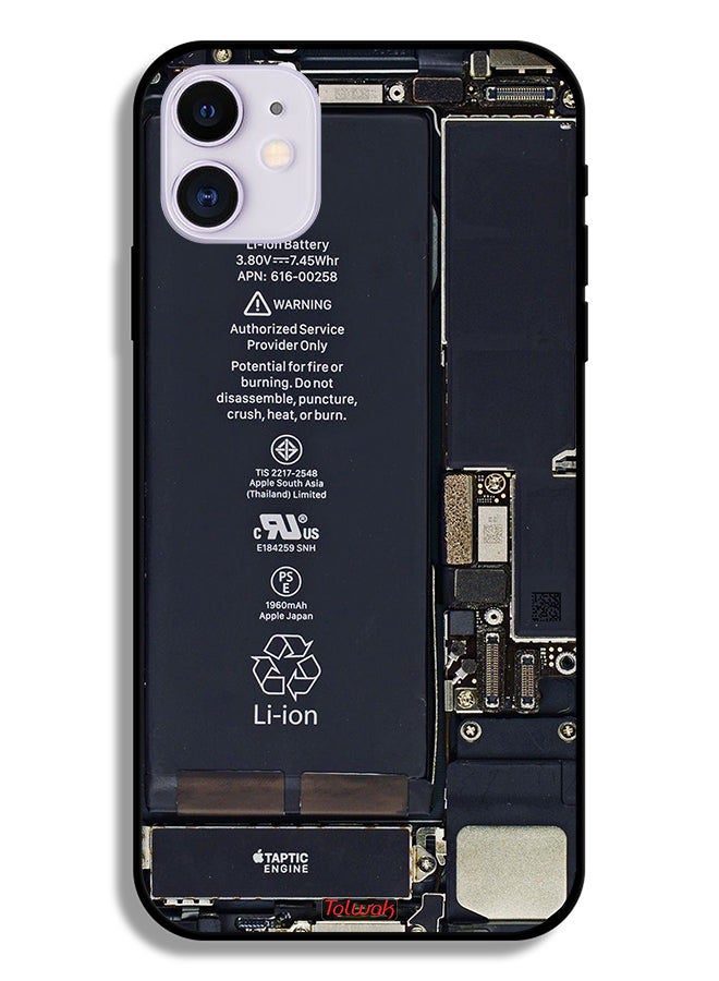 Tolwak Apple iPhone 12 mini Protective Case Phone Circuit Pattern - Image 2