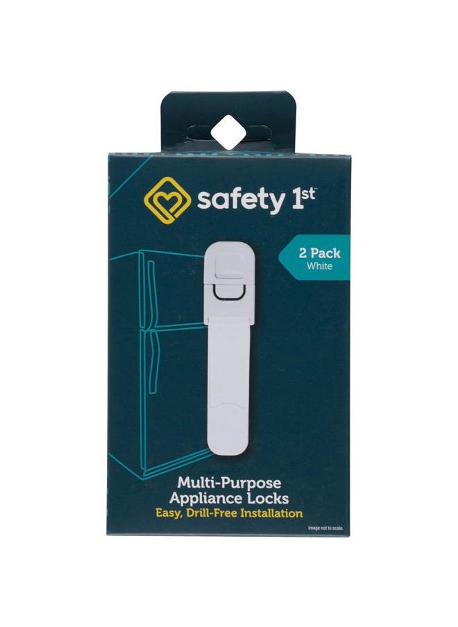 Safety 1st Multi-Purpose Latch,White 2-Count  - Image 1