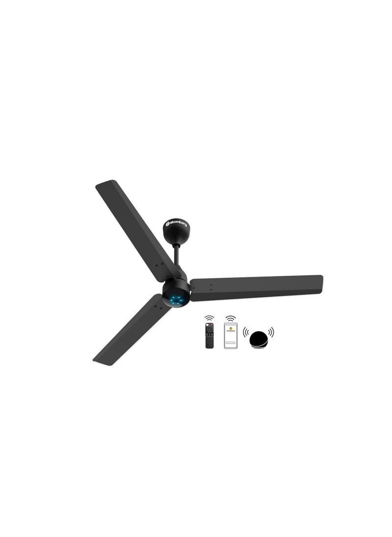Generic - atomberg Renesa Smart 1200mm BLDC Ceiling Fan with IoT & Remote | Energy Efficient Ceiling Fan| High Air Delivery with LED Indicators (Midnight Black) - Image 1