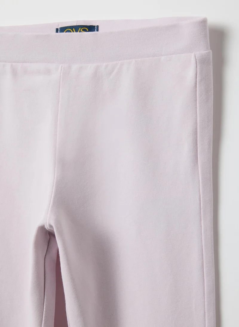 Ovs  Ovs Pink Stretchy Cotton Regular Fit Leggings For Girls for Kids | Best Price UAE