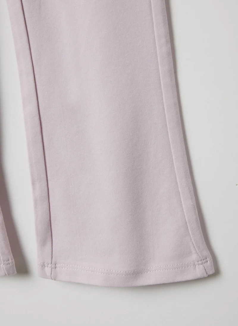 Ovs  Ovs Pink Stretchy Cotton Regular Fit Leggings For Girls for Kids | Best Price UAE