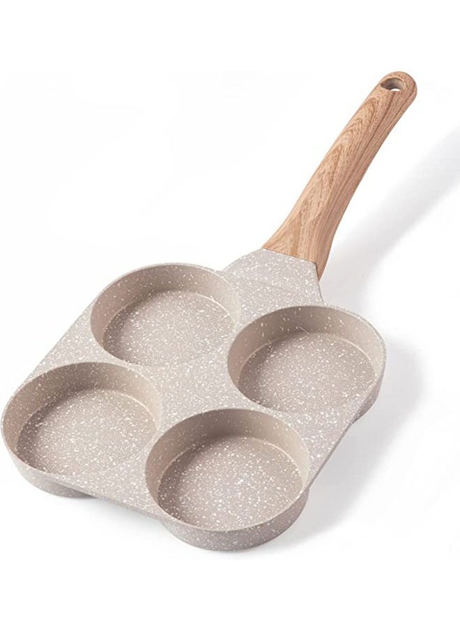 Arabest 4-Cup Egg Pan Omelette Pan Nonstick Egg Frying Pan Pancake Pan Healthy Granite Egg Cooker Pan Egg Skillet For Breakfast Suitable For Gas Stove & Induction Cookware - Image 1