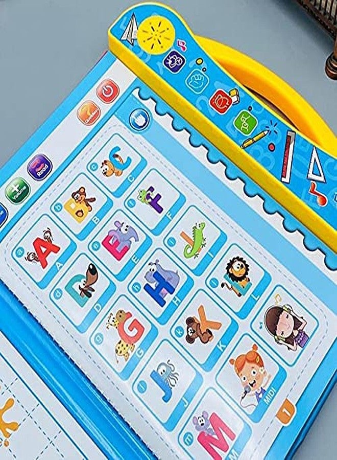 Vikrida Educational English Letters and Words Intelligence Learning Book, Activities with Numbers, Shapes, Animals Phonetic Learning Book for Toddlers - Image 4