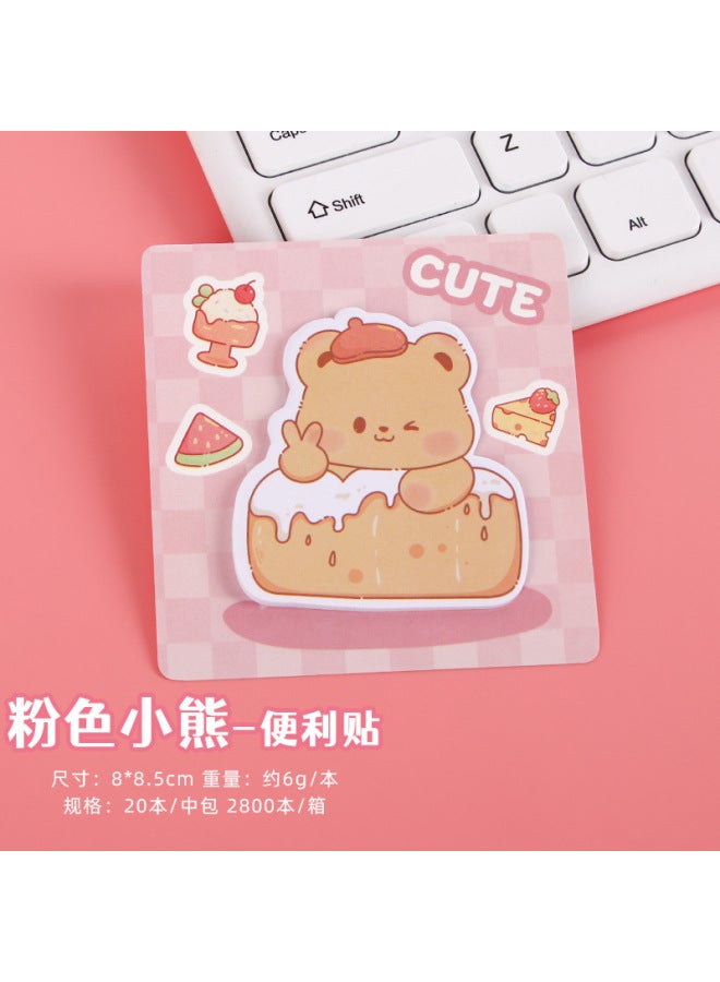 HELPS Cartoon Animal Special-shaped Sticky Notes Customized Style Student Office Notes Message Note Pad Thickeneded Note Paper - Image 1