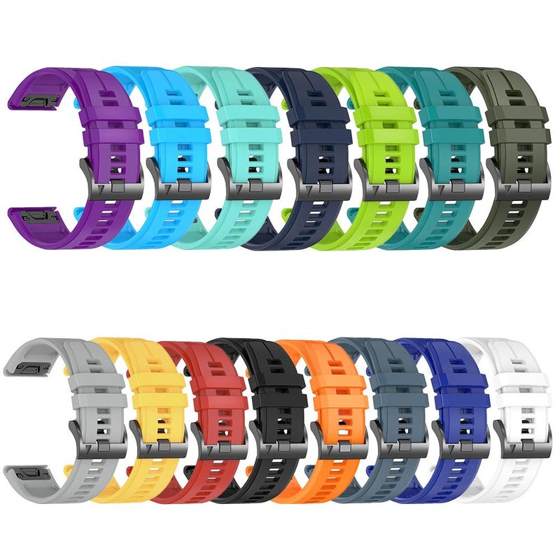 For Garmin 22Mm Official Quick Release Silicone Watch Band(Dark Blue) - Image 4