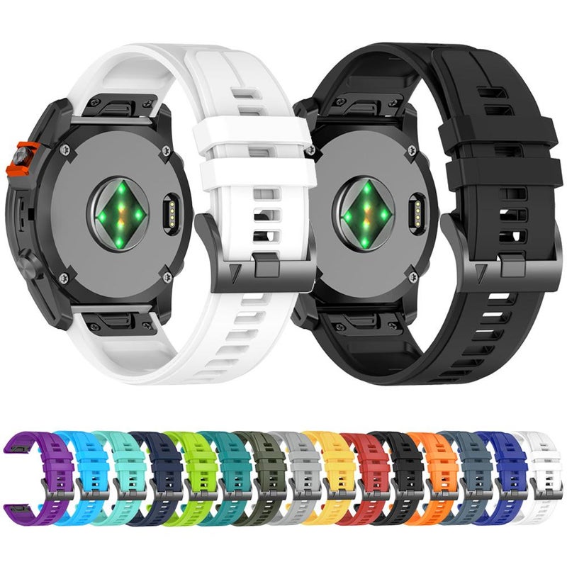 For Garmin 22Mm Official Quick Release Silicone Watch Band(Dark Blue) - Image 3