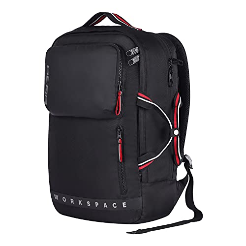 Gear Workspace 18 Ltrs Hybrid Briefcase Laptop Backpack (Black-Red), One Size (BKPWRPHYD0101) - Image 4