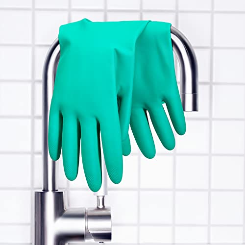 ThxToms Chemical Resistant Nitrile Gloves, Resist Household Acid, Alkali, Solvent and Oil, Latex Rubber Free, 1 Pair Large - Image 3