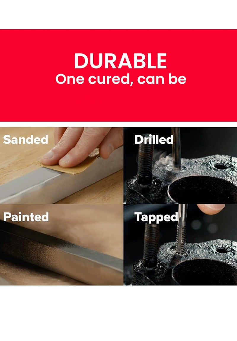 Alteco Quick Epoxy Adhesive 4 Minutes – 2 Part Epoxy Resin & Hardener Strong Metal Glue for Steel, Iron, Aluminum, Plastic, Concrete & Stone | Fast Setting Heavy Duty Repair Adhesive - Image 3