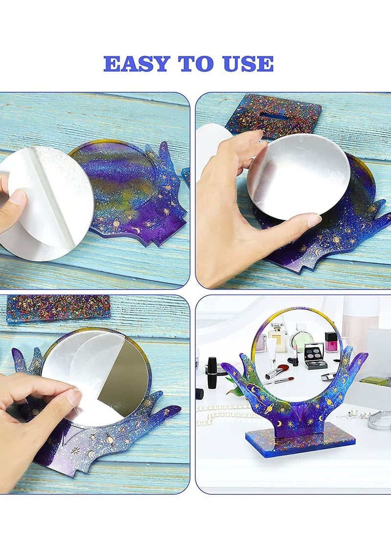SYOSI Makeup Mirror, Silicone Mould, DIY Art Creation, Epoxy Resin, Photo Frame, MakeupMirror with 2Pcs Acrylic, Home Decoration Handmade Ornaments Crafts  - Image 4