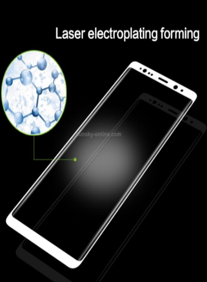Full Body Curved Samsung Galaxy Note 8 4D Tempered Glass white - Image 3