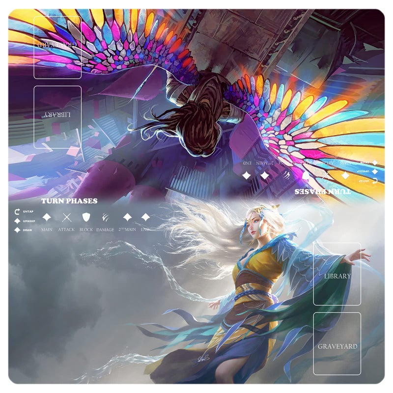 sabermaster MTG Playmat Table Mats Size 60X60 cm Mousepad Compatible for MTG RPG CCG Trading Card Game Play mats Original Play Mat Art Designs Accessories - Image 4