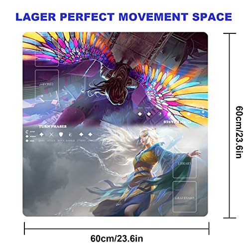 sabermaster MTG Playmat Table Mats Size 60X60 cm Mousepad Compatible for MTG RPG CCG Trading Card Game Play mats Original Play Mat Art Designs Accessories - Image 5