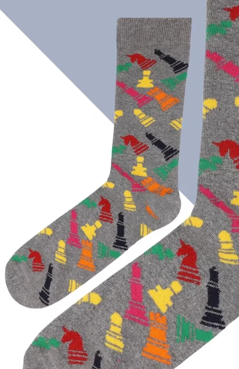 دودي فلورا Chess Patterned Socks Men's Long Socks Clb