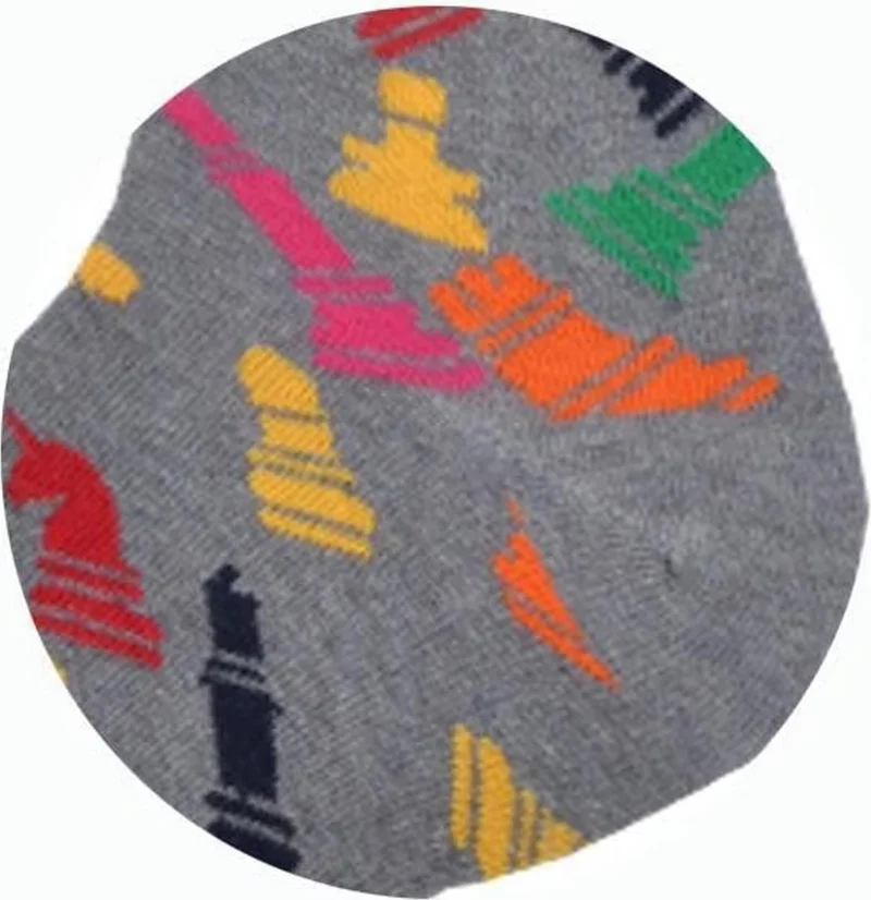 دودي فلورا Chess Patterned Socks Men's Long Socks Clb