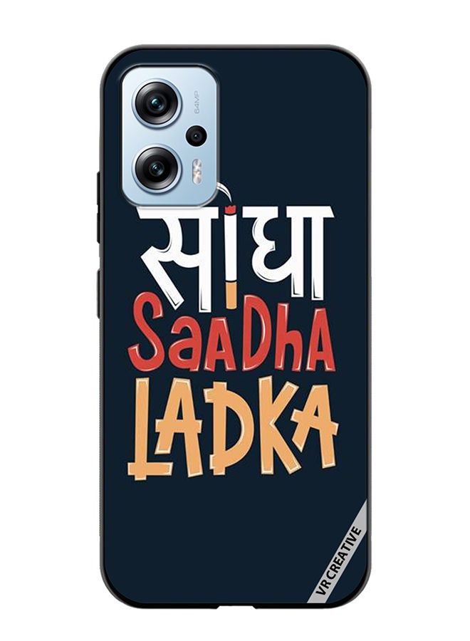 VR CREATIVE Protective Case Cover For Xiaomi Poco X4 GT Seedha Sadha Ladka Design Multicolour - Image 1