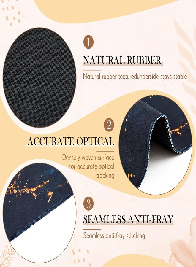 Relaxweex L Shaped Desk Mat for Corner, Large Extended Mouse Pad with Non-Slip Rubber Base, Black Waterproof Desk Protector for Office & Gaming Setup - Image 4