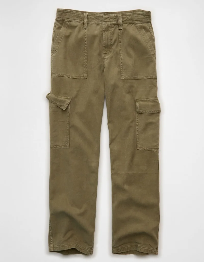 American Eagle  AE Low-Rise Straight Cargo Pant for Women | Best Price UAE