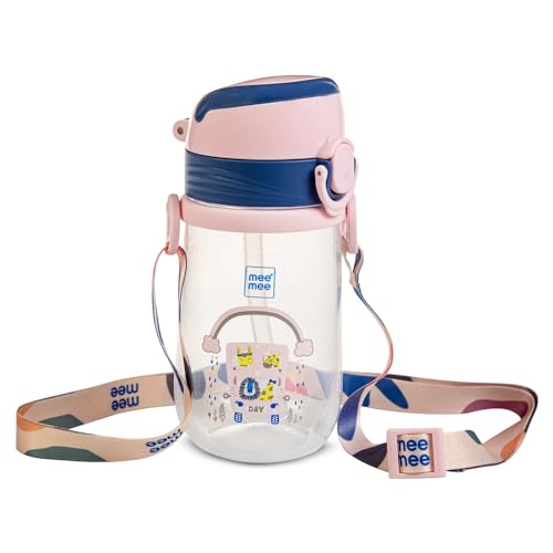 Mee Mee Kids Trainer Sippy Cup | Spout, Leakproof Sipper for Toddlers | Dual Handle for Easy Grip | Non -Toxic, Lightweight & BPA Free, Light Pink (240 Ml) - Image 1