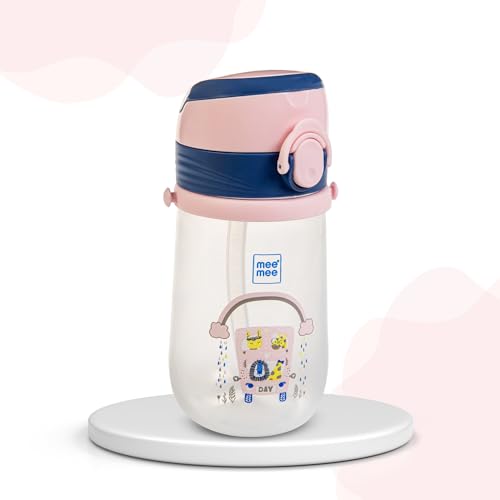 Mee Mee Kids Trainer Sippy Cup | Spout, Leakproof Sipper for Toddlers | Dual Handle for Easy Grip | Non -Toxic, Lightweight & BPA Free, Light Pink (240 Ml) - Image 2