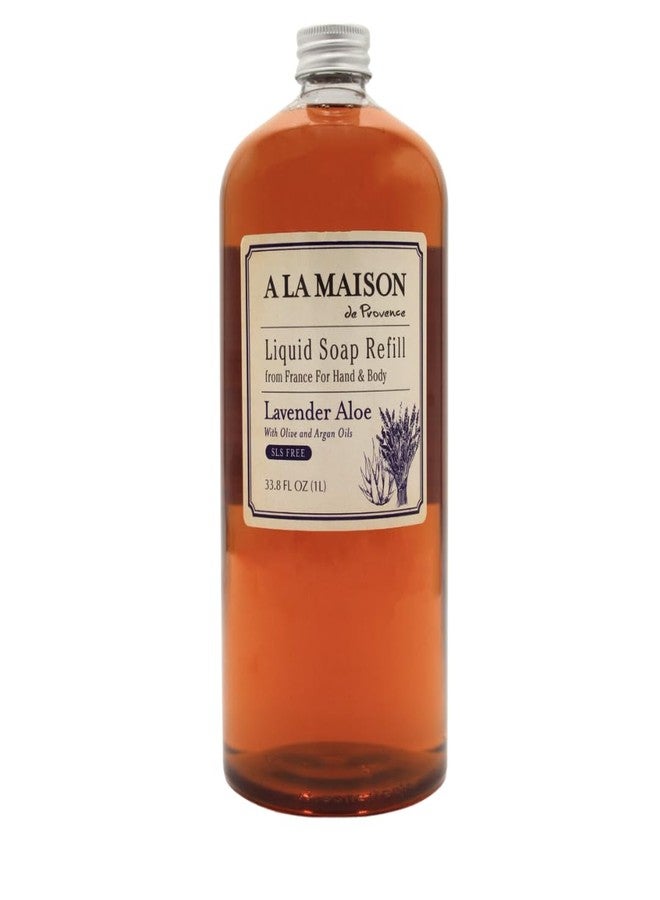 A LA MAISON Lavender Aloe Natural Hand Wash Made with Essential Oils - Biodegradable, Plant-Based, Vegan, Cruelty-Free 33.8 Fl Oz Refill - Image 1
