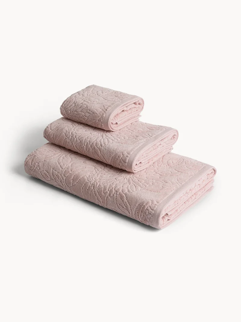 Coincasa Coincasa-Cotton Velour Towel Damask Work-Hand Towels-50X100CM-Pink