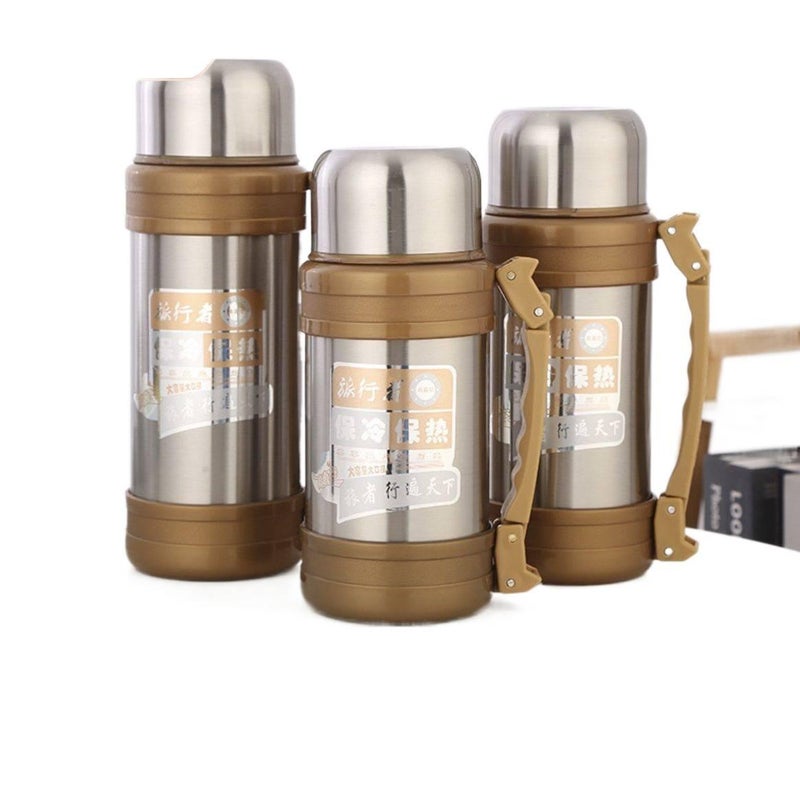 2 L Stainless Steel Coffee Mug with Cup Holder Friendly - Image 1
