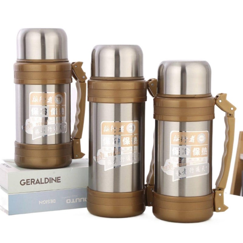 2 L Stainless Steel Coffee Mug with Cup Holder Friendly - Image 3