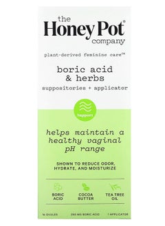 the Honey Pot company Boric Acid & Herbs  290 Mg  14 count 