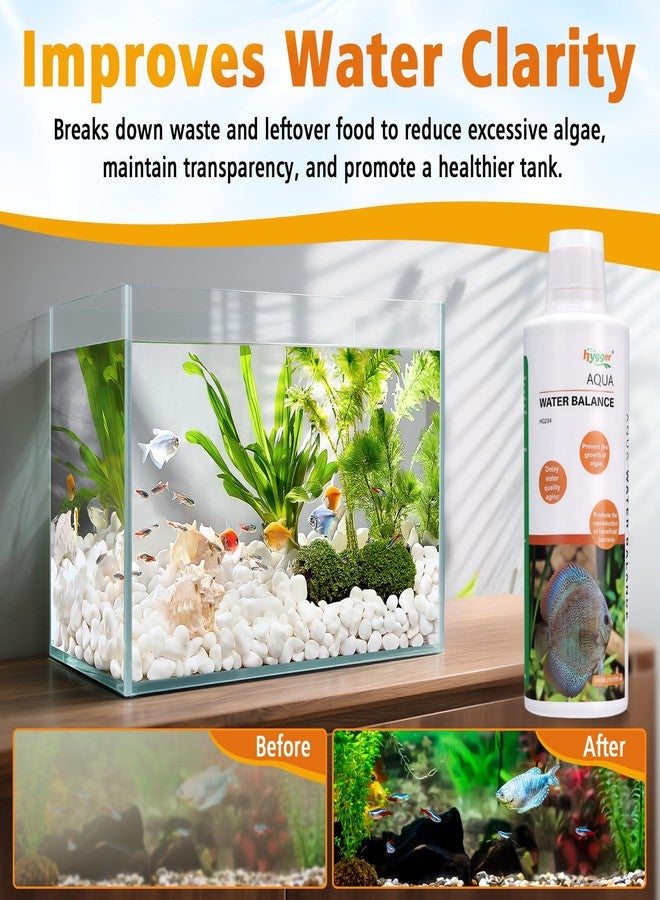 hygger Aqua Water Balance for Freshwater Saltwater, Aquarium Fish Tank Plant Coral Stabilizes Water Quality with Essential Vitamins Amino Acids Electrolyte Water Conditioner, 300 ML - Image 3