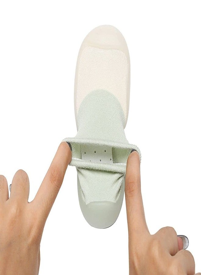 MARSRTH Children's Multicolor Plain Cotton Ankle Length And Silicon Rubber Base Shoes Cum Socks, Antislip Soft Sole Kid's Shoes, Breathable Socks Shoes For Baby (Plain, Multicolor) - Image 2