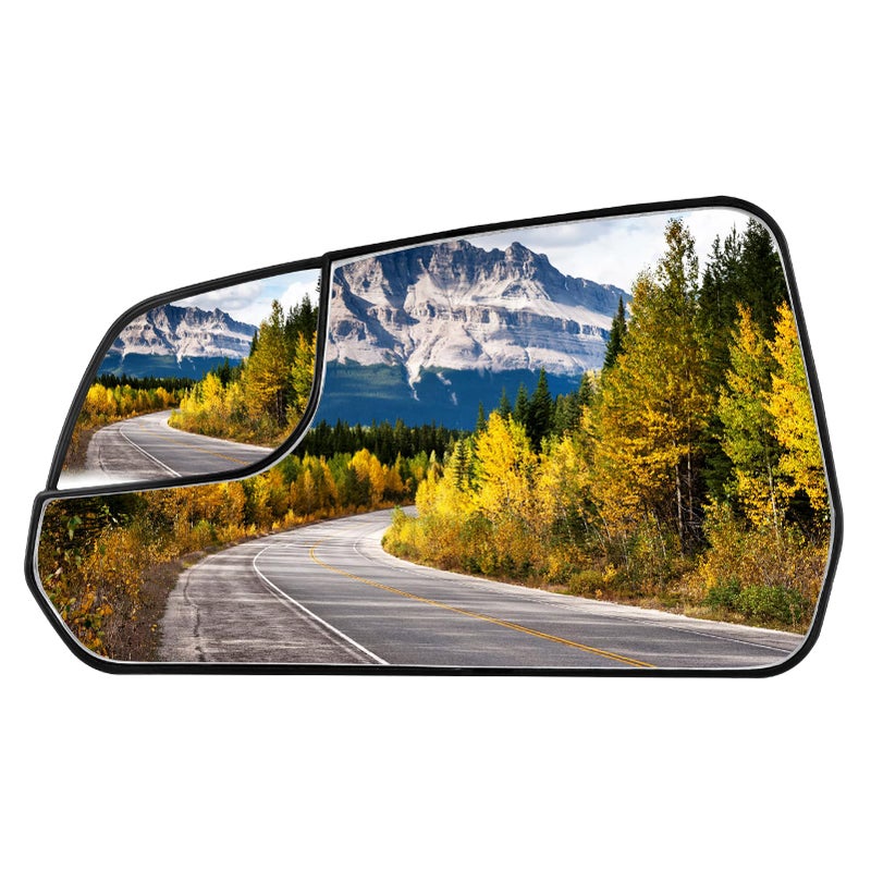 Driver Left Side Heated Mirror Glass Fits for Ford Mustang 2015 2016 2017 2018 2019 2020 without Auto Dimming Replacement for FR3Z17K707T LH