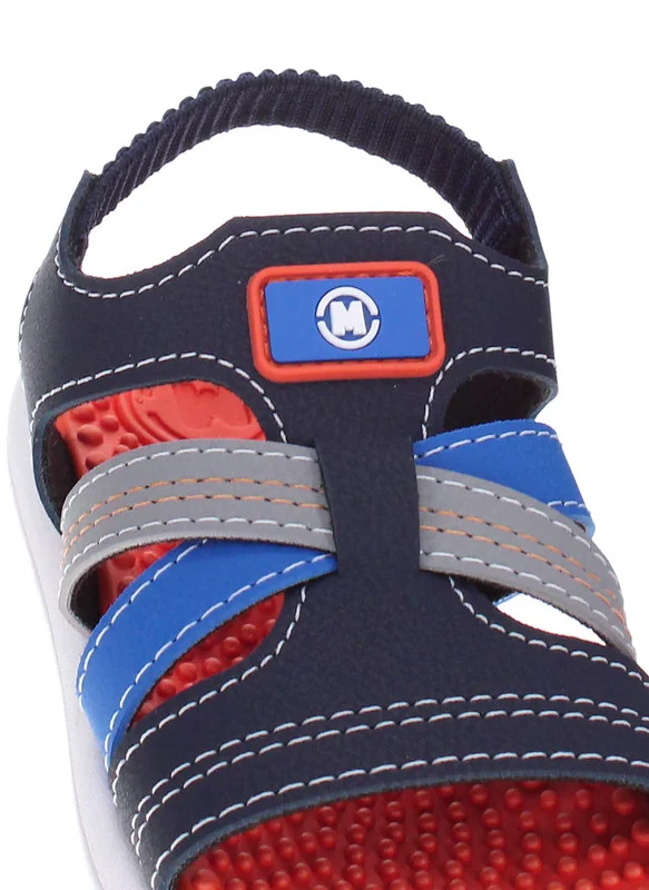 موليكينهو Molekinho Infant Boys Sandals With Back Strap Navy | Made In Brazil