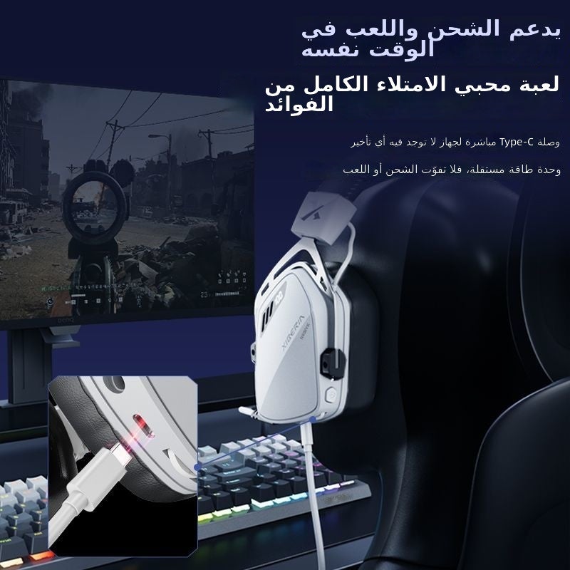 XIBERIA K03S Pro Wireless Gaming Headset Samurai Black Wireless Edition – Bluetooth 5.3, 2.4G, Four-Mode, Passive Noise Cancellation, 36H Battery - Image 5