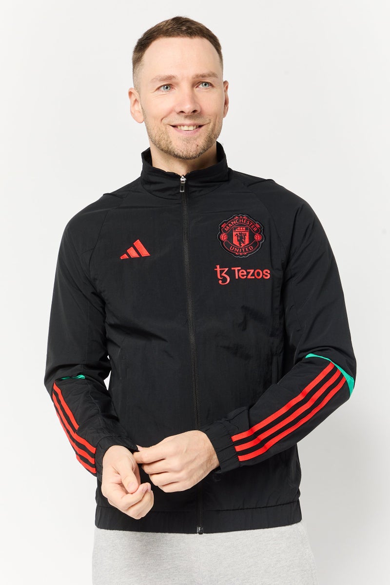 Adidas Men Sportswear Fit Manchester United Training Jackets, Black - Image 1