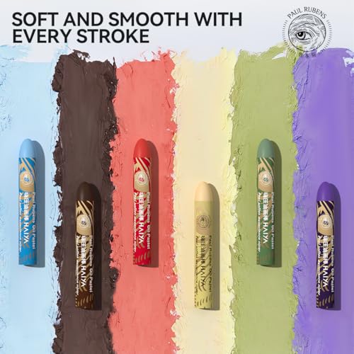 Paul Rubens Oil Pastels Set - 72 Vibrant Colors, Ultra-Soft and Creamy Texture, Easy to Blend for Artists and Beginners - Bullet Head Design for Drawing, Painting, Sketching - New Packaging - Image 2