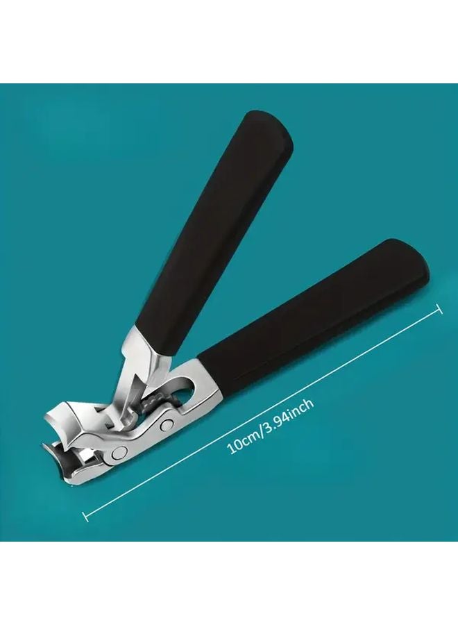 Professional Nail Clipper With Splash Prevention Red Long Handle Sharp Blades For Thick Soft Ingrown Nails - Image 5