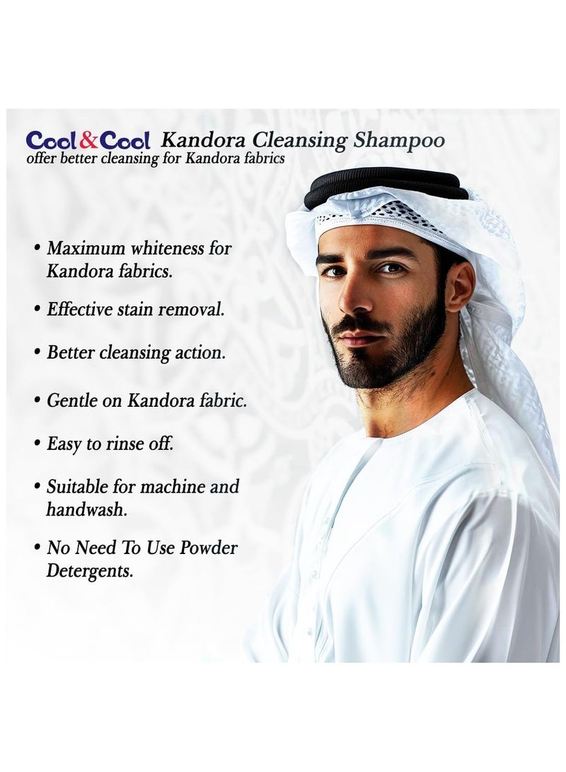 Cool & Cool Kandora Cleansing Shampoo 2 Liters - Gentle Fabric Care, Color Protect, Long Lasting Fragrace & Easy Rinse Off - Image 5