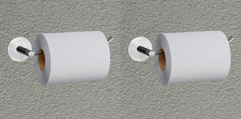 PEFKO PEK112 Wall Mount Toilet Tissue/Napkin Paper Roll Holder for Bathroom, Kitchen Tissue Roll Stand, 304 Grade Stainless Steel, Home and Bathroom Accessories (2, Chrome Finish) - Image 1