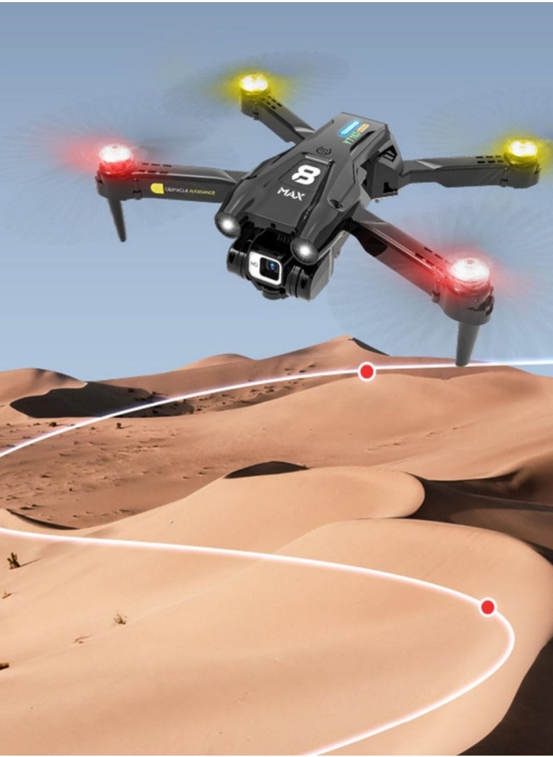 YT163 50x Zoom Dual Camera RC Drone with 360-Degree Obstacle Avoidance Remote Control, Suitable for Beginners, Equipped with Remote Control and WiFi.