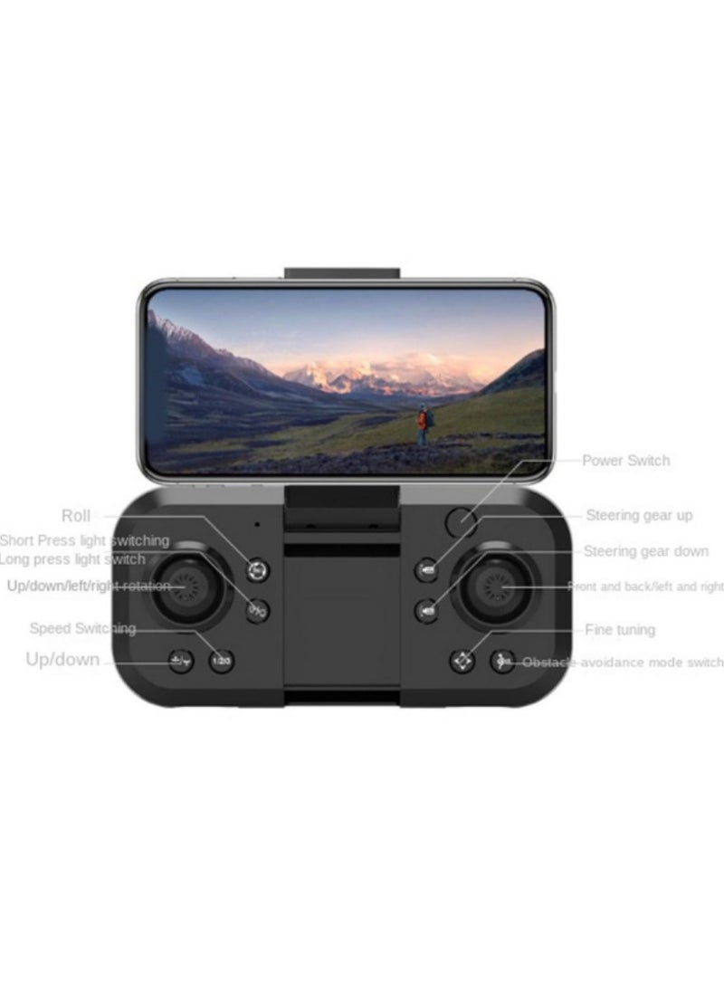 YT163 50x Zoom Dual Camera RC Drone with 360-Degree Obstacle Avoidance Remote Control, Suitable for Beginners, Equipped with Remote Control and WiFi.