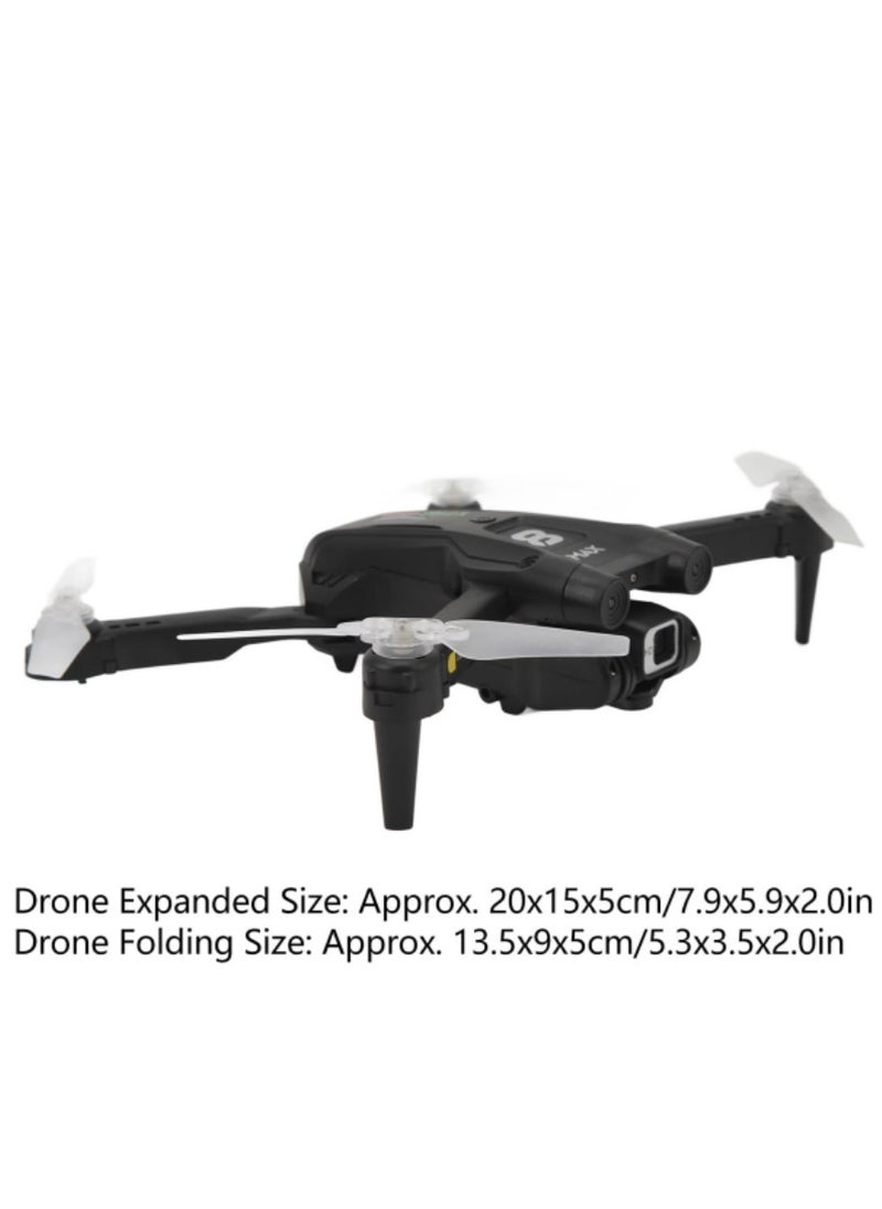 YT163 50x Zoom Dual Camera RC Drone with 360-Degree Obstacle Avoidance Remote Control, Suitable for Beginners, Equipped with Remote Control and WiFi.