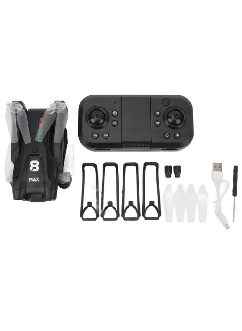 YT163 50x Zoom Dual Camera RC Drone with 360-Degree Obstacle Avoidance Remote Control, Suitable for Beginners, Equipped with Remote Control and WiFi.