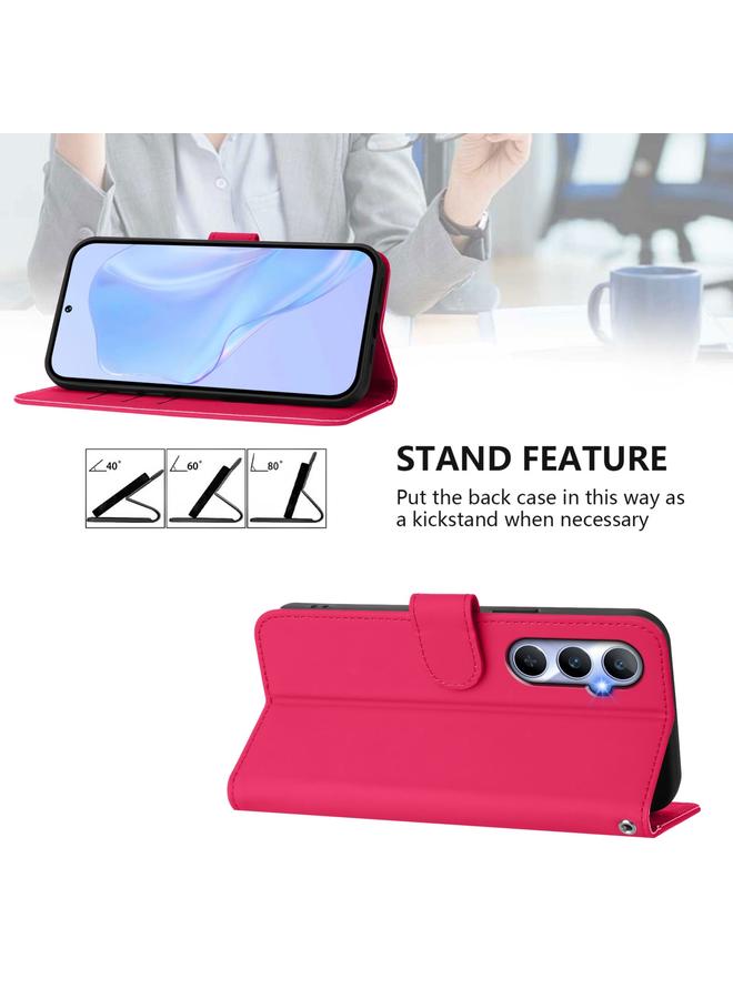 S-TOP Case For Realme C65 4G Global Skin Feel Solid Color Leather Phone Case with Lanyard - Image 3