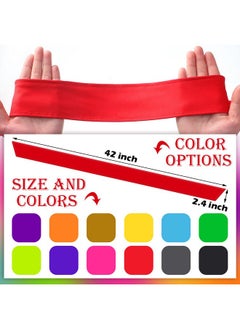 Civaner 12 Pack Head Tie Headbands For Men Women Ninja Karate Headbands For Kids Adjustable Elastic Bandana Sweatbands Athletic Hair Wrap Bands For Sports Tennis Basketball Running Workout (Bright Color)  - Image 3