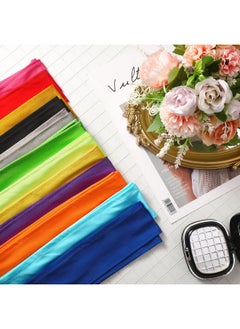 Civaner 12 Pack Head Tie Headbands For Men Women Ninja Karate Headbands For Kids Adjustable Elastic Bandana Sweatbands Athletic Hair Wrap Bands For Sports Tennis Basketball Running Workout (Bright Color)  - Image 4
