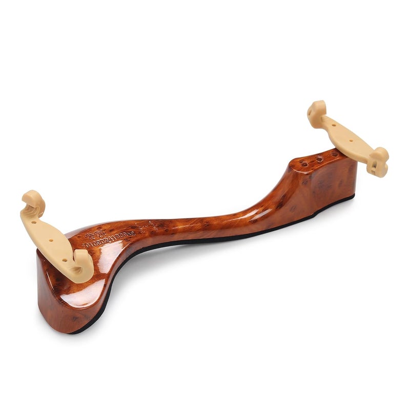 PERLMAN Deluxe Ergonomic Violin Shoulder Rest in Polished Maple Wood - 4/4 Size - Image 1
